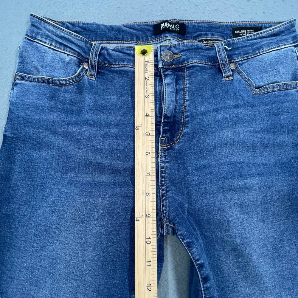 Buffalo Blue Avalon Mid Rise Soft Stretch Ankle Skinny Jeans Women 10